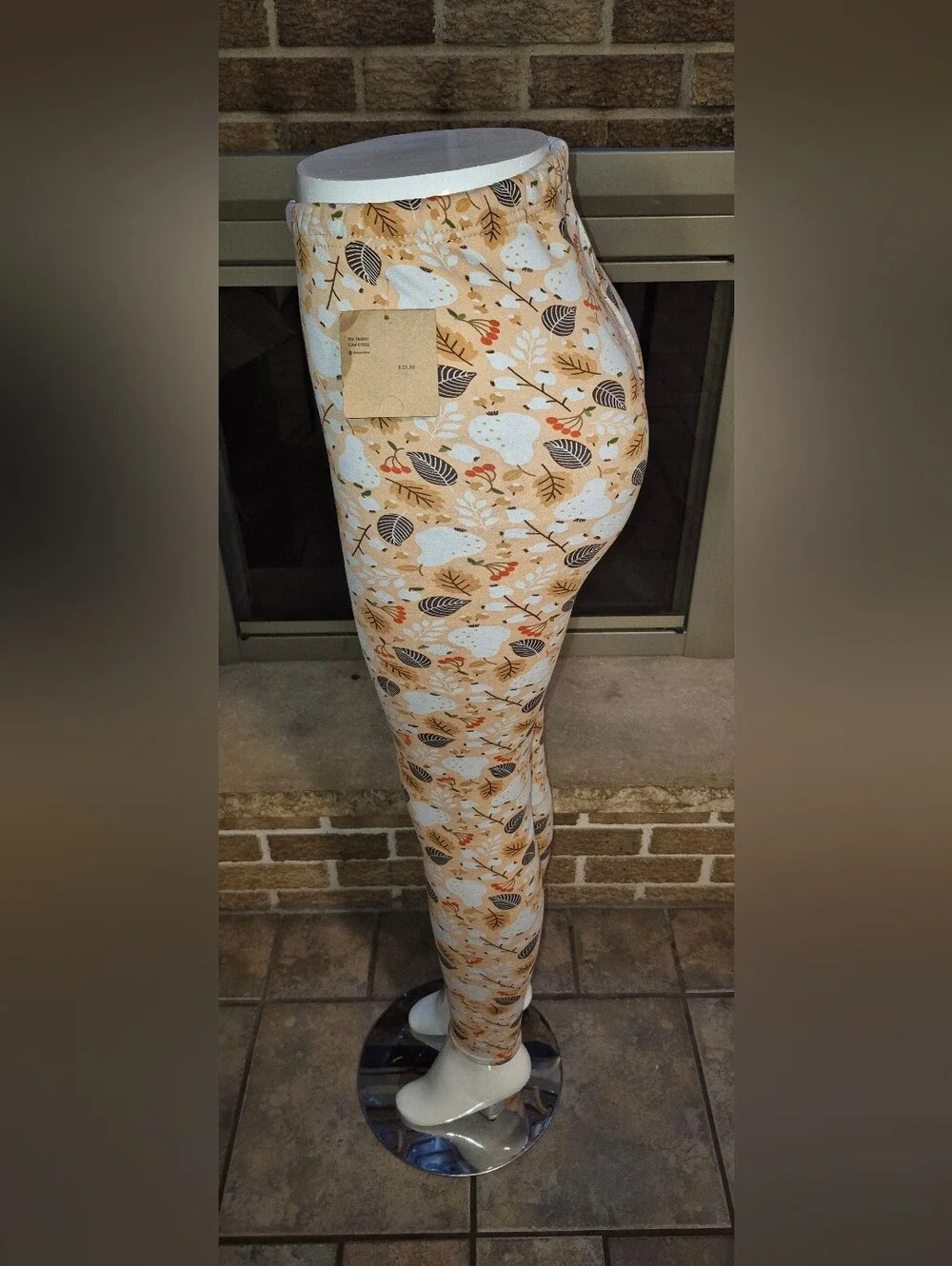 Just Cozy Womens Fleece Leggings Fall Print XS/S & M/L & XL